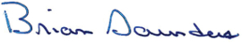 Signature of Brian Saunders