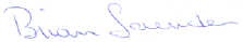 Signature of Brian Saunders